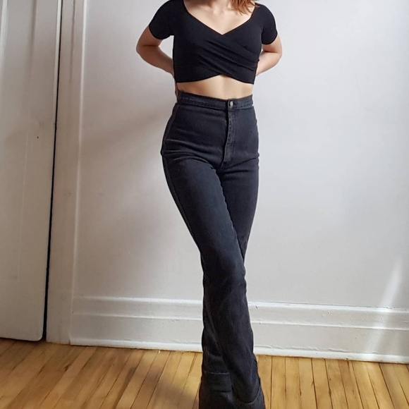 Black high rise skinny jeans - Picture 3 of 4